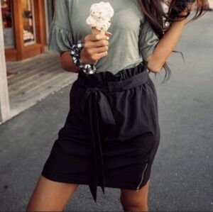 Albion Black Bow Skirt Women's Size XS Lightweight Athleisure